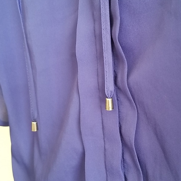 Blue flowy dress shirt - Picture 4 of 5